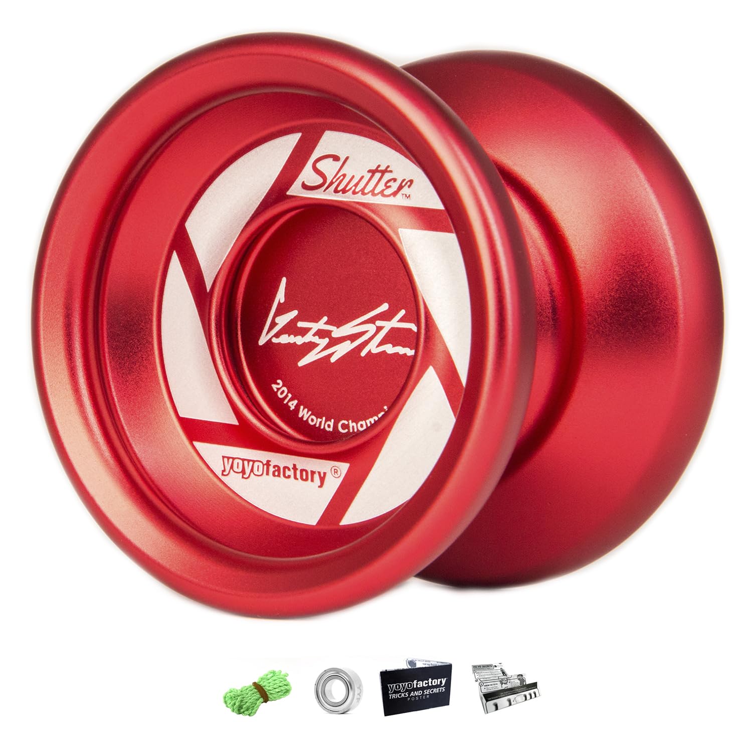 YOYO FACTORY SHUTTER Yo-Yo - Red (World Champion Pro Model) : Buy
